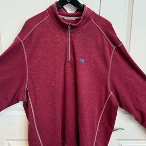 Tommy Bahama Big & Tall Montego Beach Half-Zip Sweatshirt size 3XLB
